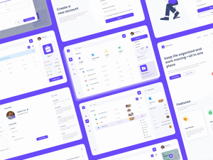 50+UI设计网页PC端后台管理系统商务办公数据图表云存储互联网网络服务器网站用户界面工具包